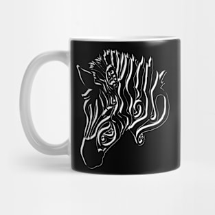 Zebra- back and white Mug